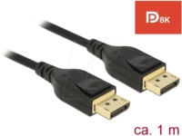 DELOCK 85658 - Kabel DisplayPort 1.4 Stecker > DisplayPort Stecker 8K 60 Hz, 1m