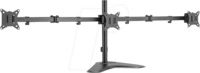 LOGILINK BP0174 - Monitor Standfu&szlig;, 3 Displays, 17'' - 27'', 658 mm
