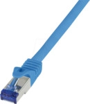 LOGILINK C6A016S - Patchkabel Ultraflex, Cat.6A, S/FTP, blau, 0,25 m