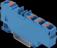 WAGO 2206-8034 - Verteilerklemme 1x 6 mm&sup2; / 6x 1,5 mm&sup2;, blau