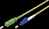 GOOBAY 59652 - Simplex LWL Patchkabel, SC-APC (8&deg;)<>LC-UPC, gelb, 10 m