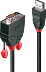 LINDY 41493 - DP auf DVI Single Link, 1200p, schwarz, 5,0 m