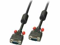 LINDY 36371 - VGA Kabel 15-pol Stecker, 2x Ferrrit, 0,5 m