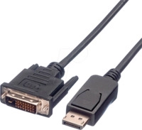 VALUE 11995615 - DP 1.1 Stecker auf DVI 24+1 Stecker, 2K 60Hz, LSOH, 2 m