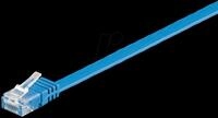 GOOBAY 96306 - Cat.6a Flachkabel blau &nbsp;1 m
