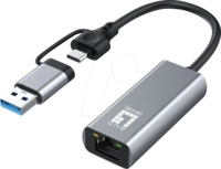 LEVELONE USB0423 - Netzwerkkarte, USB-A / C, 2,5 Gigabit Ethernet, 1x RJ45
