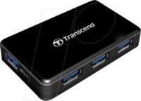 TS-HUB3K - USB 3.0, 4 Port Hub, 4x USB-A, schwarz
