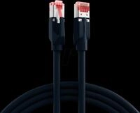 EFB K8050.1,5 - Patchkabel, Cat.6a, S/FTP LSZH, Draka, 1,5 m, schwarz