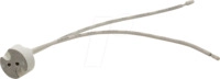 HEIT 29010 - Lampenfassung, G4, GU4, GU5,3, GY6,35, Keramik, wei&szlig;