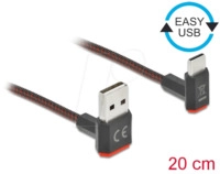 DELOCK 85274 - USB 2.0 Kabel, Easy A St. auf C St,, gew., 0,2 m