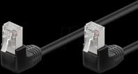PK-C5 2SW2XAGW - 2 m Cat.5e Patchkabel,2x90&deg; Stecker, schwarz