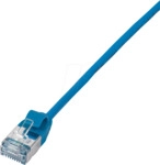 LOGILINK CQ9026S - Patchkabel, Cat.6a, U/FTP, blau, 0,5 m
