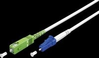 GOOBAY 59612 - Simplex LWL Patchkabel, SC-APC (8&deg;)<>LC-UPC, wei&szlig;, 10 m