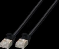 PK K5547SW.0,5 - 0,5 m Patchkabel U/FTP, Cat.6a, ultraflex, schwarz