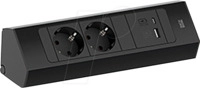 BACH 932.102 - CASIA 2 Steckdosenleiste, 2-fach, USB A&C 22W