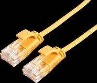 ROLINE 21153923 - Patchkabel Cat.6a UTP gelb 1 m