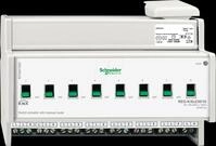 SE MTN647893 - Schaltaktor REG-K/8x230/16 mit Handbet&auml;tigung, lichtgrau