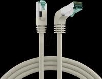 EFB MK6001W0,25G - RJ45 Patchkabel Cat.6a S/FTP LSZH 1x90&deg; grau 0,25 m
