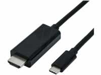 ROLINE 11045843 - Kabel, USB-C > HDMI, 4K 60Hz, schwarz, St./St. 5 m