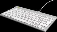 R-GO CODEWDWH - Tastatur, USB, kompakt, ergonomisch, wei&szlig;