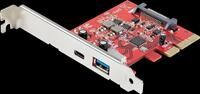 ST PEXUSB311AC3 - PCIe x4 > 1 x extern USB 3.1 Type-A, 1x Type-C