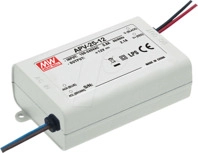 MW APV-25-12 - LED-Trafo, 25 W, 12 V DC, 2100 mA