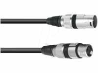 OMNI 3022050N - XLR Kabel, 3-polig, 5 m, schwarz