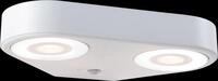 PLM 94868 - Au&szlig;enwandleuchte Silma, 2x0,7 W, 2x600 lm, 3000 K, wei&szlig;