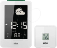 BRAUN BNC013WHRC - Funkwetterstation, digital wei&szlig;