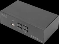DIGITUS DS-12882 - KVM Switch, 4 Port, DisplayPort, Dual Display
