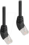 DELOCK 80260 - Cat.6a Patchkabel, S/FTP, 45&deg; oben gewinkelt, 0,5 m, schwarz