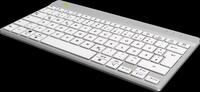 R-GO CODEWLWH - Funk-Tastatur, Bluetooth, kompakt, ergonomisch, wei&szlig;