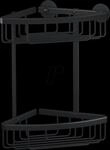 TESA 40507 - tesa Aluxx Black Eck-Duschablage zweist&ouml;ckig