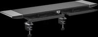 MYW HT44L - Monitorst&auml;nder, zwei Schubladen, USB-Hub, Klemmbefestigung