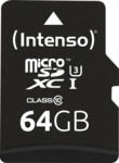 INTENSO 3433490 - MicroSDXC-Speicherkarte 64GB, Intenso UHS-I Professional