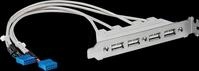 ST USBPLATE4 - Slotblech 4x USB-A Port