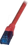 EFB K8109RT.0,15 - Patchkabel U/UTP, Cat.6A, 0,15 m, rot