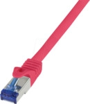 LOGILINK C6A094S - Patchkabel Ultraflex, Cat.6A, S/FTP, rot, 10 m