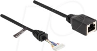 DELOCK 88006 - Cat.5e Kabel, RJ45 Buchse / Pfostenbuchse, 0,23 m