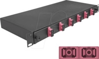 DELOCK 67002 - 19" LWL Splei&szlig;box, 6x SC Duplex OM4, 1HE