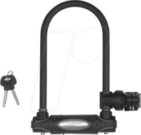BIKE 675642 - Fahrrad - B&uuml;gelschloss, &Oslash; 13 mm, 21 cm, mit Halterung