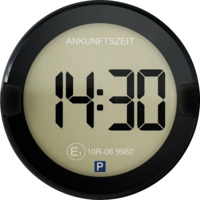 P-DISC NO2 BK L - KFZ - Elektr. Parkscheibe, P-Disc NO2, helles Display, schwarz