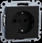 ME MEG2300-0403 - System M Schutzkontakt-Steckdose - Typ F Ocean Plastic schwarz