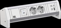 BACH 902.0291 - DESK 1 Steckdoseneinheiten, 2-fach, A&C 22W