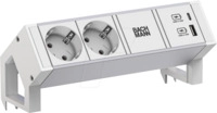 BACH 937.402 - Tischsteckdose DESK 2, 2-fach, USB A&C 22W