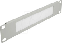 DELOCK 66531 - 10'' Kabelmanagement B&uuml;rstenleiste, 1 HE, grau