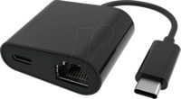 VALUE 12991118 - Netzwerkkarte, USB-C, Gigabit Ethernet, 1x RJ45, PD 100 W
