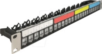 DELOCK 66921 - 19'' Keystone Patchpanel 24 Port, 1 HE, schwarz