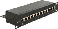 DELOCK 43297 - Patchpanel, 10&rdquo;, 12-Port, Cat.6, 1 HE