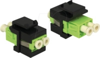 DELOCK 86330N - Keystone LC Duplex Buchse > Buchse MM schwarz